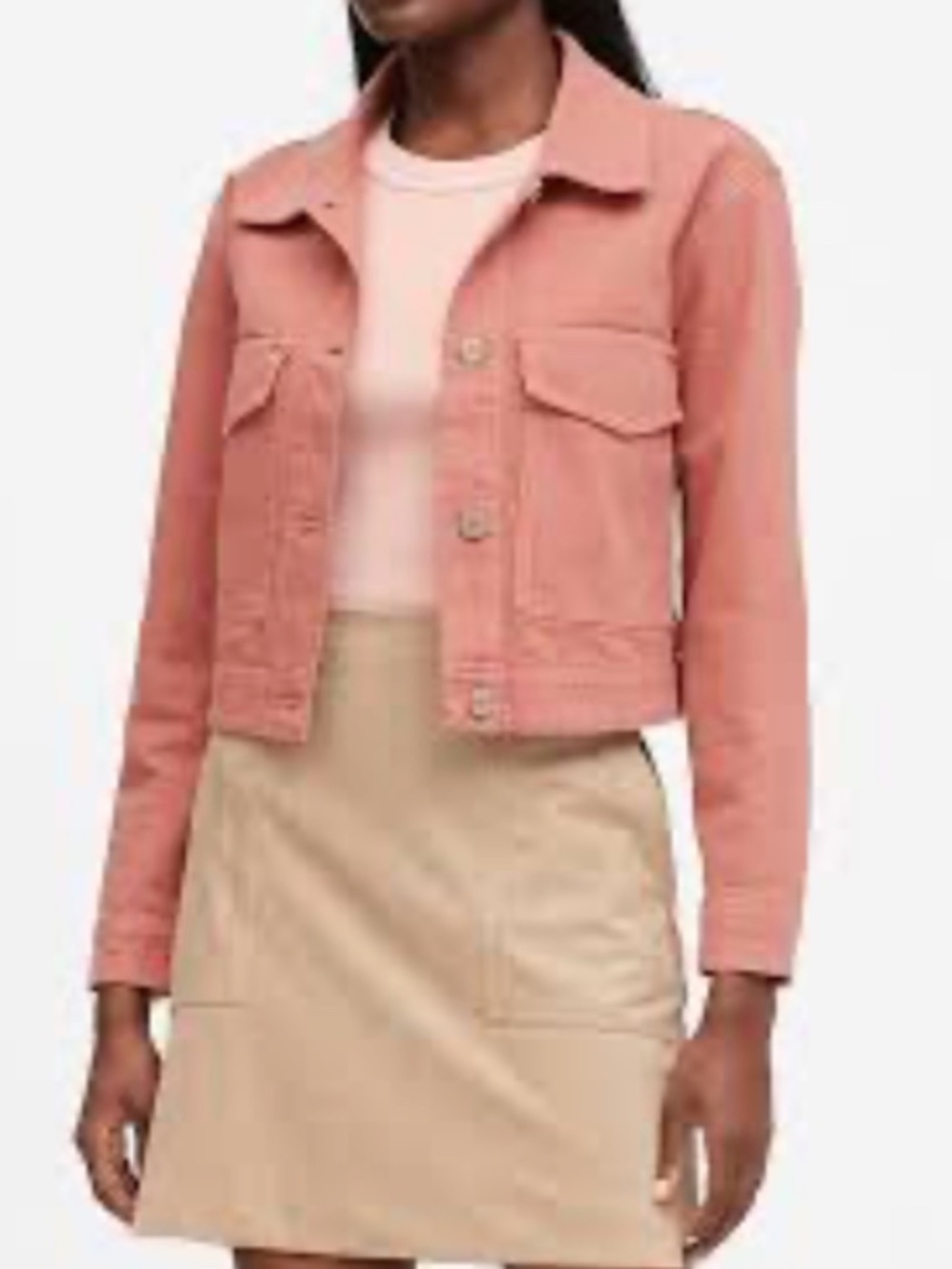 Banana Republic Cropped Utility Jacket
